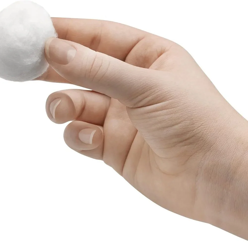 200 Cotton Balls - Hypoallergenic and Gentle for Skincare, Crafts & Baby Care